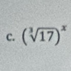 (sqrt[3](17))^x