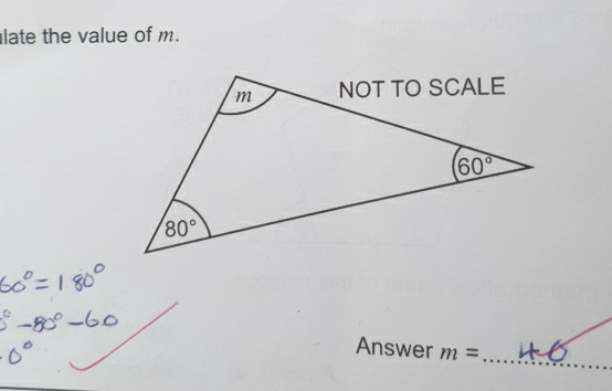 late the value of m.
Answer m=
_