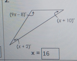 x=16  1/7 