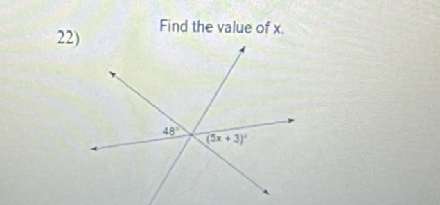 Find the value of x.