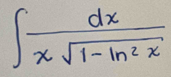 ∈t  dx/xsqrt(1-ln^2x) 