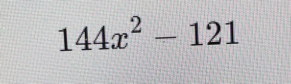 144x^2-121