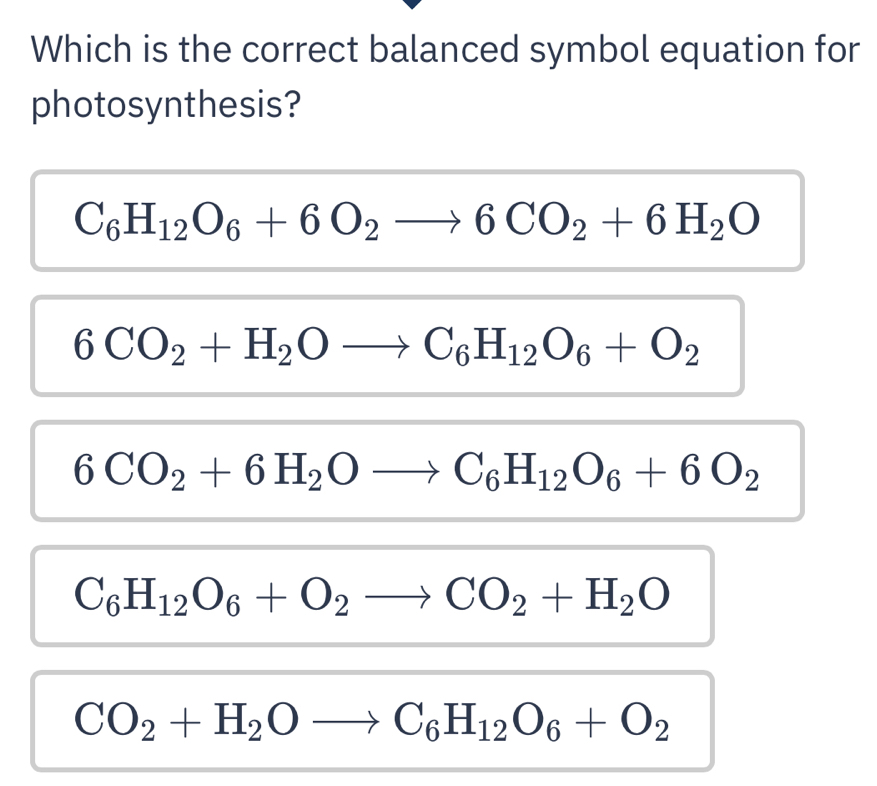 Résolu :Which is the correct balanced symbol equation for ...