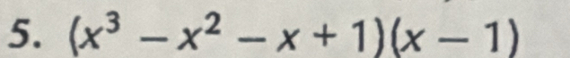 (x^3-x^2-x+1)(x-1)