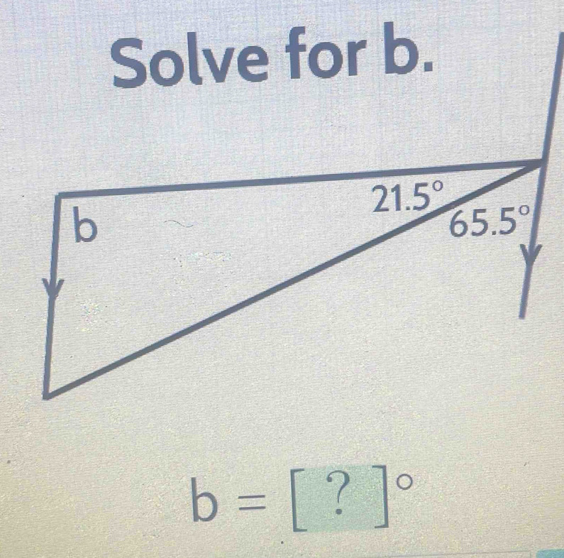 b= ? □°