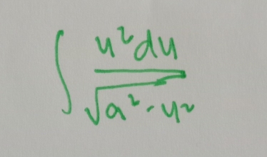 ∈t  u^2du/sqrt(a^2-uv) 