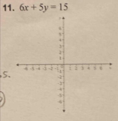 6x+5y=15
5.