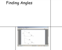 Finding Angles