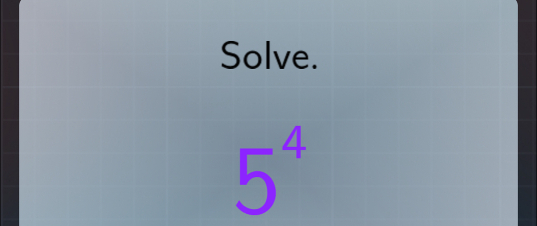 Solve.
 □ /□  