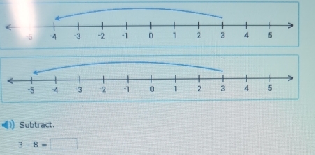 Subtract
3-8=□