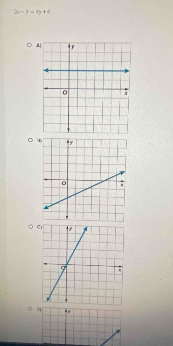 2x-3=4y+6
A