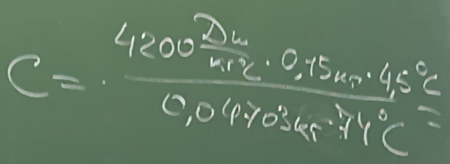 C=frac 4200^2+12· 0,15400°C=