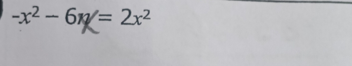 -x^2-6w=2x^2