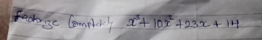 fachorse Cempony x^3+10x^2+23x+14