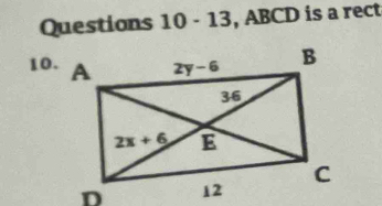 13, ABCD is a rect
10.