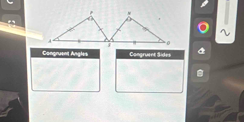 Congruent Angles Congruent Sides