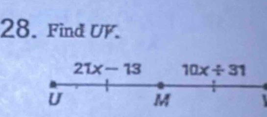 Find UF.