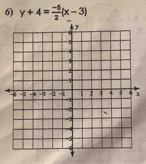 y+4= (-5)/2 (x-3)