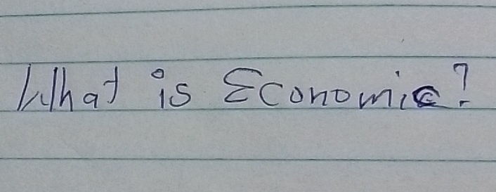 What is Economic?