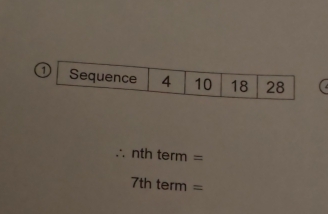 ∴ nth term =
7th term =