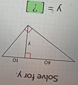 Solve for y.
y= | ?
v_1