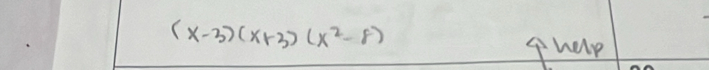 (x-3)(x+3)(x^2-8)
help