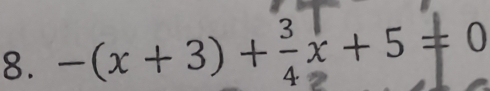 -(x + 3) +-x + 5 =0