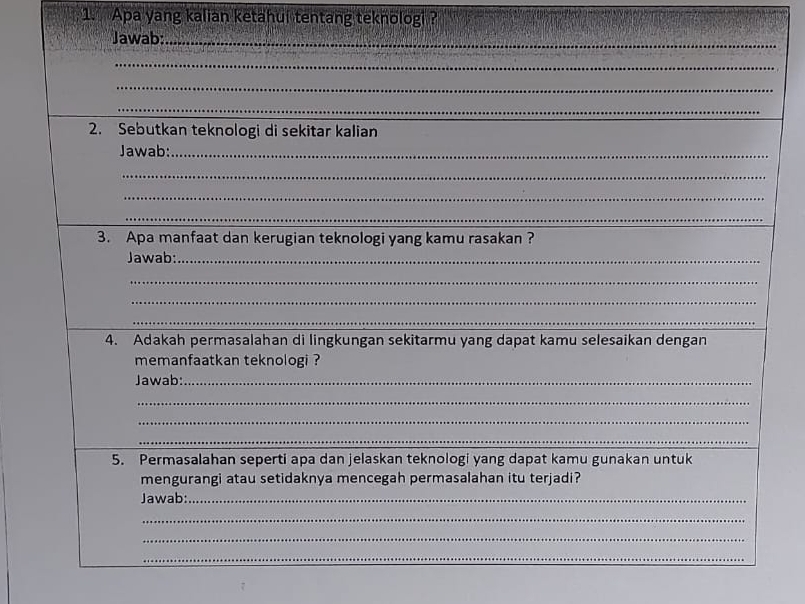 Apa yang kalian ketahui tentang teknologi ?