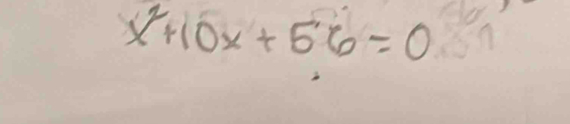 x^2+10x+56=0