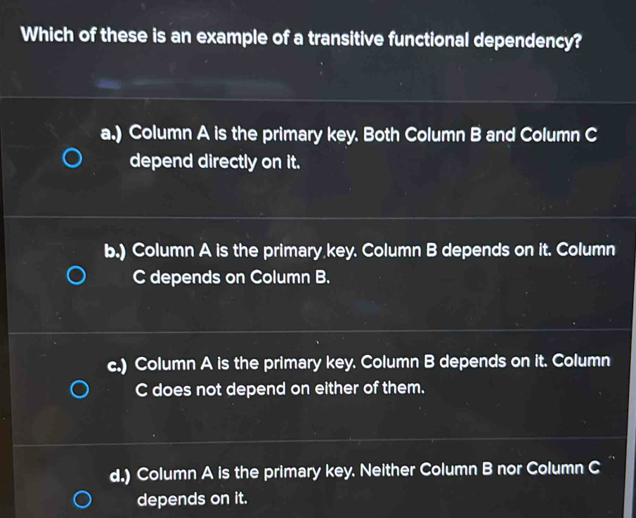 Solved: Which of these is an example of a transitive functional ...
