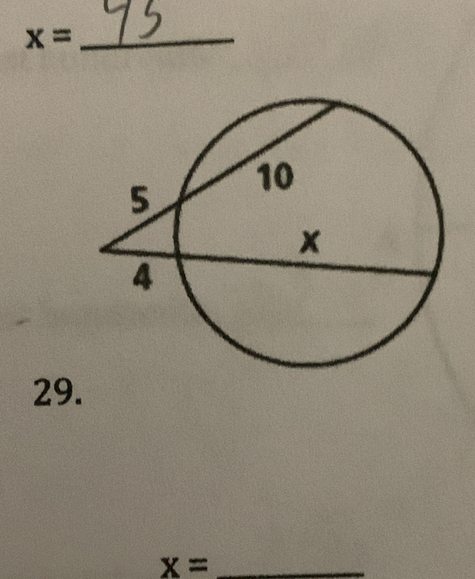 x=
29. 
_ x=