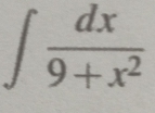 ∈t  dx/9+x^2 