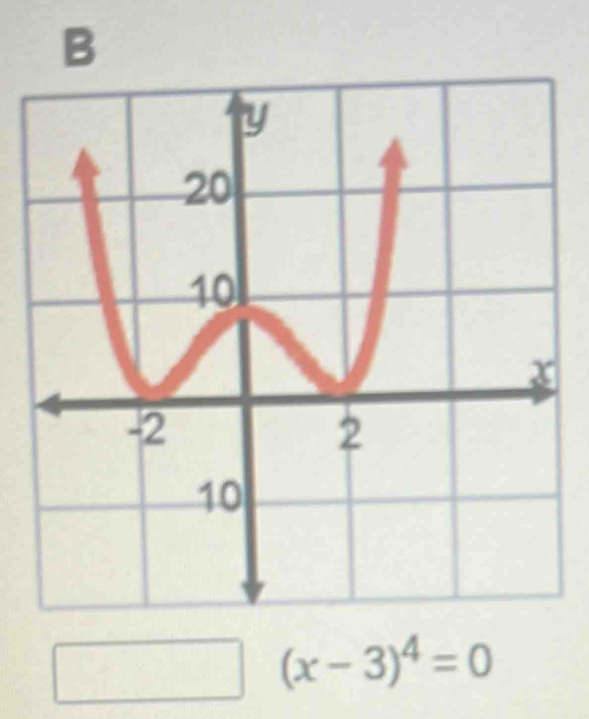 □  (x-3)^4=0