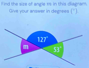 Find the size of angle 1 in this diagram.
Give your answer in degrees (^circ ).