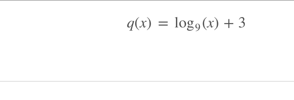 q(x)=log _9(x)+3