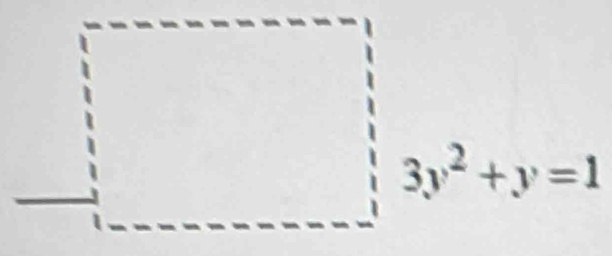 3y^2+y=1