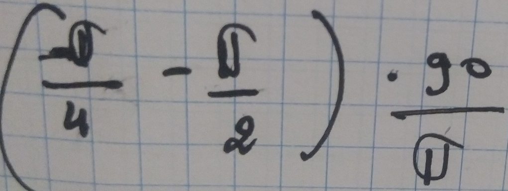 ( (-θ )/4 - π /2 ) · 90/θ  