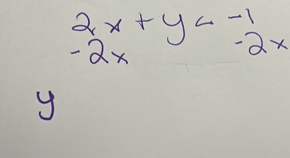 2x+y
-2x
-2x