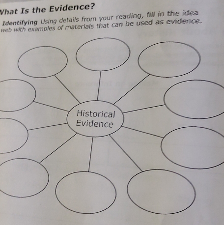 What Is the Evidence? Identifying Using details from your reading, fill ...