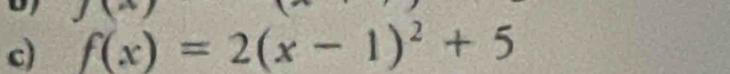 f(x)=2(x-1)^2+5