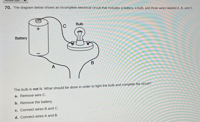 Solved: The diagram below shows an incomplete electrical circuit that ...
