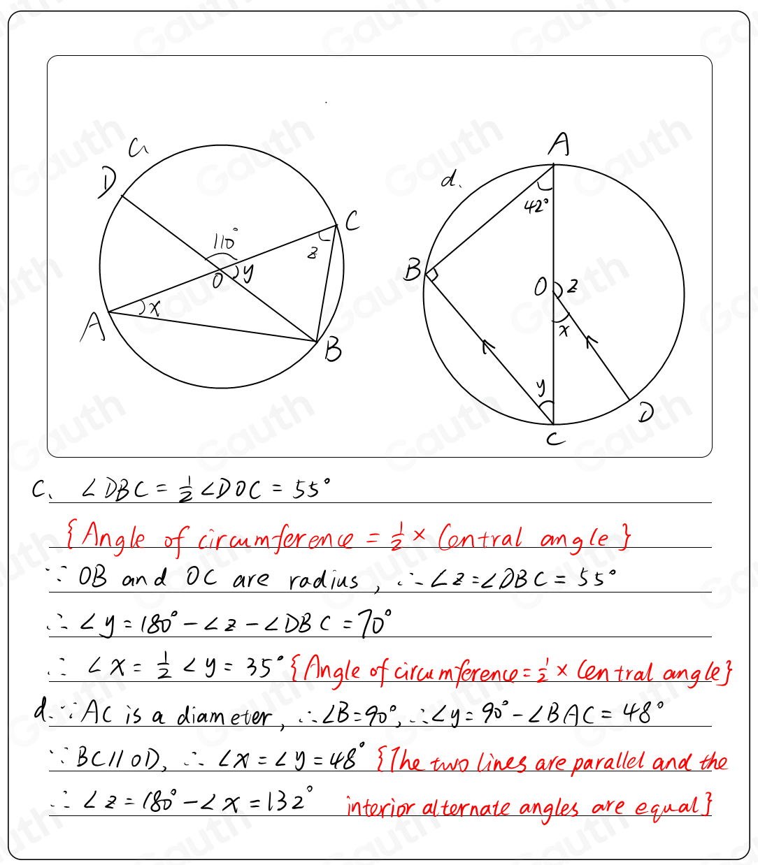 Telah dijawab:Calculate the size of the lettered angles in each diagram ...