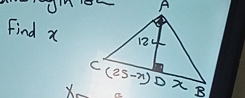 Find X
X.