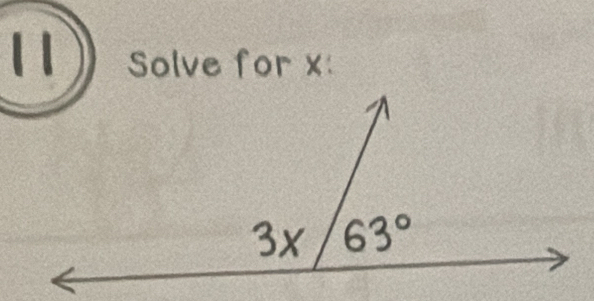 Solve for x: