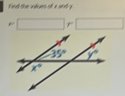 Find the vidues of 1and y
!= □ != □