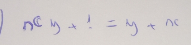 n^cy+!=y+nx