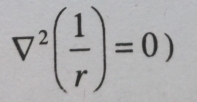 V^2( 1/r )=0)