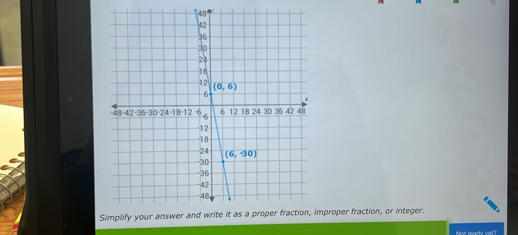 mproper fraction, or integer.
Not ready vet?