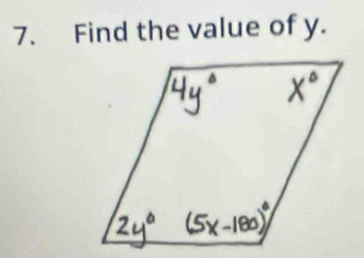 Find the value of y.