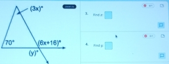 Find x□
=
4. And ￥ □